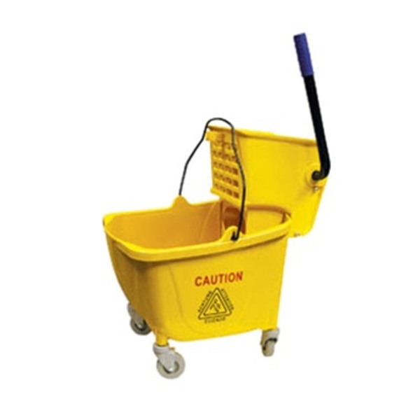 Stanton Trading Mop bucket combo w/wringer35 Qt Yellow, Casters MBC-35
